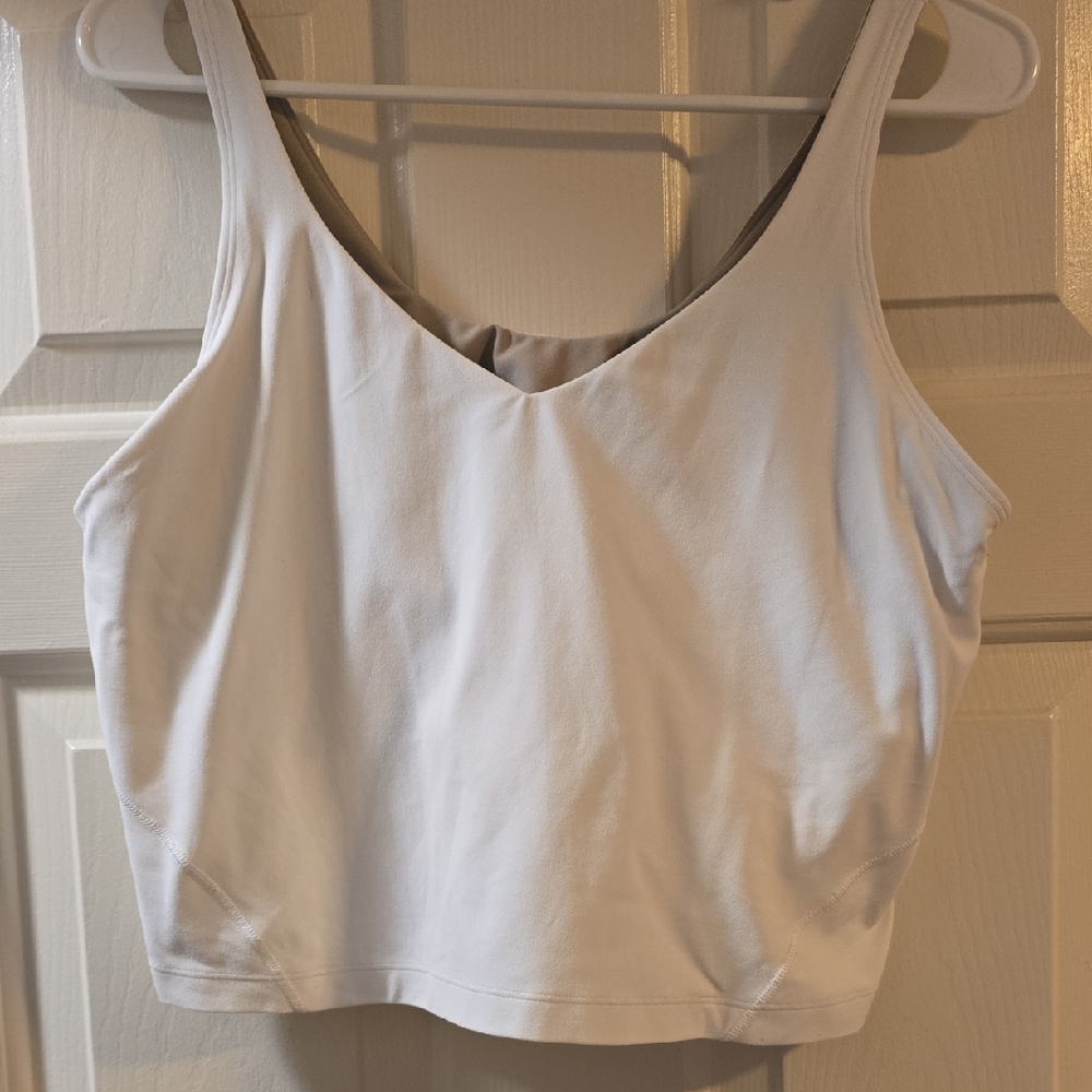 Lululemon Athletica Align White Crop Top